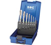 BOHRCRAFT Jeu de tarauds à machines M3-M12 HSS-E bague verte forme B 7 pièces