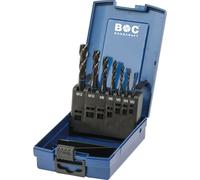 BOHRCRAFT Jeu de tarauds M3-M12 HSS-E Blauring 35º RSP 7 pièces