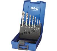 BOHRCRAFT Jeu de tarauds pour machines M3-M12 HSS-E bague verte 35º RSP 7 pièces