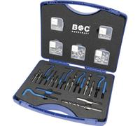 Bohrcraft Kit de réparation de filetage M5-M12 - 130 pièces pour filetages défectueux, HSS