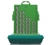 Heller Tools Power 3000 16884 7 Concrete twist drill bit set 7-piece 4 mm, 5 mm, 6 mm, 6 mm, 8 mm, 10 mm, 12 mm Total length 520 mm Cylinder shank 1 Set