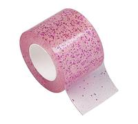 Bohue 1 rouleau de ruban adhésif nano à paillettes, transparent, à paillettes, double face, lavable, sans trace, solide, en gel, pour la fabrication de jouets, accessoires pour jeu de décompression
