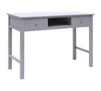 Bois Bureau Gris Table Console Ordinateur Informatique Travail Maison vidaXL