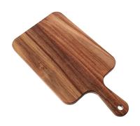 Bois D’acacia Planche à Découper avec Poignée Double Face la Cuisine | Surface Lisse et Veinage , pour Légumes et Viande, Service Élégant à Table, Préparation Domestique Polyvalente