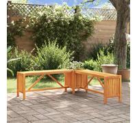 vidaXL Banc d'angle de jardin avec bac à plantes 117×117×40 cm Bois massif acacia