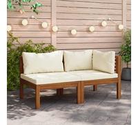 vidaXL Table basse 65x65x35 cm en bois massif d'acacia