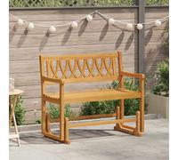 vidaXL Banc à bascule de jardin Naturel 110 x 59 x 97 cm Bois massif d'acacia