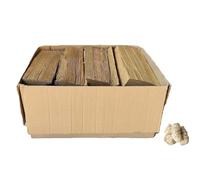 Bois de Chauffage Chêne Sec, 10 kg, Bûches 25 cm, Cheminée, Brasero, Pizza, Barbecue avec 3 Allume-Feux Naturels