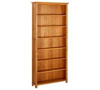 vidaXL Bibliothèque à 7 niveaux 90x22,5x200 cm Bois de chêne massif Multicolor