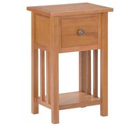 vidaXL Table à revues - Bois de chêne