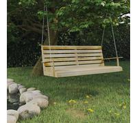 Bois de Pin Imprégné Balancelle 110 cm Siège de Balançoire Jardin vidaXL