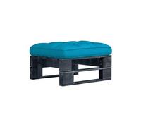 vidaXL Tabouret de jardin à palettes Noir Bois de pin imprégné