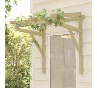Bois de Pin Solide Auvent de Porte 150x100x100 cm Marquise Entrée vidaXL