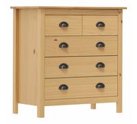 Bois de Pin Solide Buffet 46x35x80 cm Dressoir Commode Meuble Rangement vidaXL