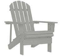 Bois de Sapin Massif Chaise de Jardin Adirondack Vert Fauteuil Patio vidaXL