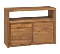 Bois de Teck Massif Buffet Armoire à Vin Commode Meuble de Rangement vidaXL