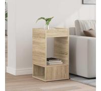 Bois d'ingénierie Design moderne rectangulaire Marron 30 x 30 x 56 cm | Table d'appoint Chêne Sonoma 30x30x56 cm Bois d'ingénierie, basse d'angle avec Rangement pour Salon, Table d'extrémité