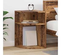 Bois ingénierie design minimaliste rectangulaire Marron 39 7 x 39 7 x 60 cm | Table d'appoint Bois ancien 39,7 x 39,7 x 60 cm avec Rangement, Moderne pour Salon, Basse d'Angle pour Petit Espace, Design