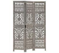 vidaXL 3 panneaux Gris 120x165 cm Bois manguier