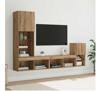Bois Meubles TV, vidaxl, Armoires TV Salon, muraux Chêne artisanal Bois d'ingénierie T3896