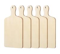 Bois Mini Planche à Découper 6 Pièces pour Loisirs Créatifs DIY | Peut être Décorée, Percée et Teintée, Bois de Peuplier, pour Buffet, Viande, Dessert