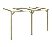 Bois Pergola à Appentis Jardin Support Plantes Grimpantes Rosiers Voute vidaXL