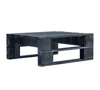 Bois Repose-pied Palette de Jardin Gris Pouf Tabouret Table Basse Salon vidaXL