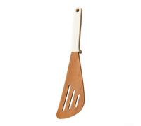 Bois résistant à la chaleur pour Turner 260 C Poignée en silicone Blanc B | Bois d'ébène africain, tient droit, garde les comptoirs propres, résistant à la chaleur jusqu'à 260 °C