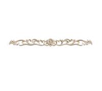 Bois Sculpté Decoratif Autocollant en bois sculpté long, 4 pièces | Appliques de meubles en bois for la maison, décor artisanal de fleurs(B 59cmX6cm)