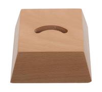 Bois Support Élégante Base Stable, pour Chausse-pied Marron | Rangement de Comptoir ’entrée, Bords Polis Lisses, Limite les Glissements, Format Compact 10x9,7x3,8 CM