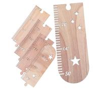 Bois Tableau de Croissance Mural Étoile 1 Set, pour Garçon et Filles | Décoration Murale pour Chambre D’garçon et Filles, Marquages Précis, à Suspendre au Mur, Usage Anniversaire