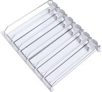 Boisson automatique Pusher Glide ABS blanc Largeur réglable 12oz 16oz 16.9oz 20oz Réfrigérateur Soda peut Organisateur pour boisson (38cm/14.96in )