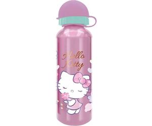 Boissons Fruitees Tataway Bouteille D'eau en Aluminium Hello Kitty - Capacité 530 Ml - Bouteille Isotherme pour Enfants