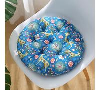 boiszeda Coussin de Sol Rond Design Épais Tissu Mélangé Coton Lin Idéal pour Les Baies Vitrées Salons Chambres Bureaux Peut Aussi Servir de Coussin de Soutien Lombaire
