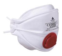 BOITE 10 DEMI-MASQUES JETABLES FFP3 PLIABLES 4 VOLETS AVEC VALVE DELTA PLUS - M1305VC TU