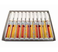 Boîte 10 pinceaux de retouche gris ral 7035