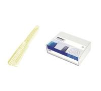 Boite 100 peignes argent métal 6 mm + 55 feuilles