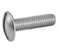 Boîte 100 Vis métaux tête ronde large poelier fendue Inox A2 - 5 x 60 mm - 622125X60