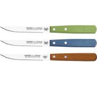 Boîte 20 Couteaux à Steak 11 Cm Vert / Bleu / Cerisier - Classic Bois - Nogent