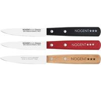 Boîte 20 Couteaux Office 9 Cm Noir / Rouge / Hêtre - Classic Bois - Nogent