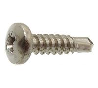 Vis à tôle - tête cylindrique - filetage total - 4,8x19 mm - 200 pièces ACTON