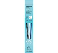 Boite 25 reliures spirales plastique 10mm - Blanc