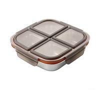 Boîte 4 Compartiments Étanche 21cm Boîte 4 Compartiments Étanche | Pack économique 2 unités, pour robuste anti-choc, couvercle hermétique, pour école bureau voyage