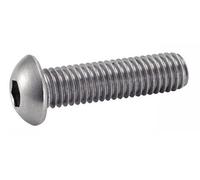 Boîte 50 Vis métaux Inox A4 Tête bombée 6 pans creux - 10 x 80mm - 6420210X80