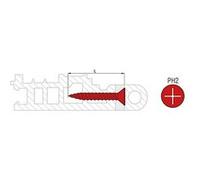 Boîte 500 Vis PVC PLAST tête fraisée 120° acier zingué SCELL-IT - 4.2x55 mm - PH2 - PVCPB42055 Zingué G