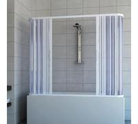 Boîte à 3 côtés en PVC modèle Nicla avec ouverture centrale Blanc Pastel 70 x 170 cm