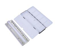 Boîte à Aquarelle Vide Noire Légère et Portable pour Artiste | Grosse Capacité, Fer et Plastique, Coffret de Rangement pour Aquarelles, Usage École ou Camp