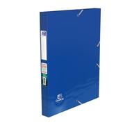 Oxford Boîte Capacité Standard Oceanis 24x32cm Dos 25mm avec Elastique Couverture Polypro Recyclé Opaque Couleurs Aléatoires