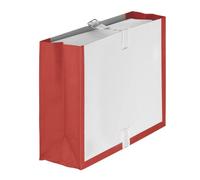 Boîte à archives à soufflets Fast 24 x 32 cm rouge dos 10 cm - Lot de 25