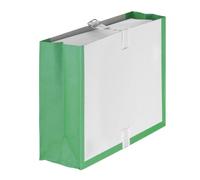 Boîte à archives à soufflets Fast 24 x 32 cm verte dos 10 cm - Lot de 25